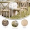 Flash Furniture HERCULES Commercial Light Oak Indoor/Outdoor Wood Look Resin Cross Back Chair, 2PK 2-L-9-M2-LTOAK-GG - alternate 2